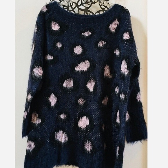 PrettyLittleThing Fluffy Leopard Print Jumper NWOT - Picture 6 of 8